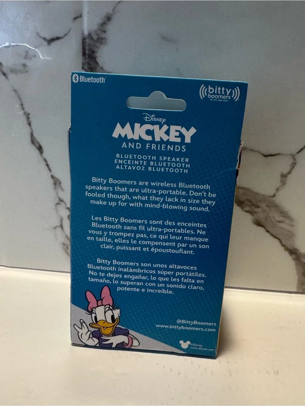 Disney Mickey Bitty Boomers Portable Bluetooth Speaker - Black/Red